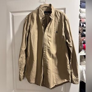 Ralph Lauren Tan Casual Button Down Shirt